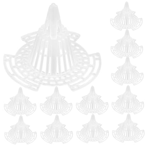 Happyyami 25 Piezas Pantalla De Baches Malla para Macetas Filtro De Pozo Plantas De Acuario Artificiales Bandeja De Plantas Hogar Maceta Flotante Red De Plantas Transparent El Plastico