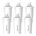 Waterspecialist 706 Pitcher Water Filter, Replacement for Brita® Classic 35557, OB03, Mavea® 107007, Brita® Pitchers Grand, Lake, Capri, Wave and Amazon Basics® 10-Cup Pitcher, NSF Certified, 6 Pack