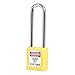 Master Lock 410LTYLW2KEY, No. 410 Yellow Zenex Padlock, 2 Key Per Lock - Keyed Different (Pack of 12 pcs)