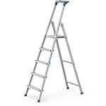 Zarges – ZARGES 5 Stufen-Stehleiter Z200, einseitig, eloxiert