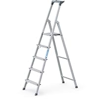 Zarges – ZARGES 5 Stufen-Stehleiter Z200, einseitig, eloxiert