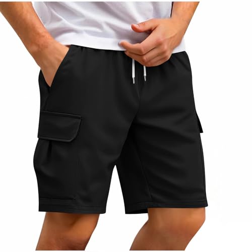 Short cargo coton décontracté bermuda homme coupe ample outdoor