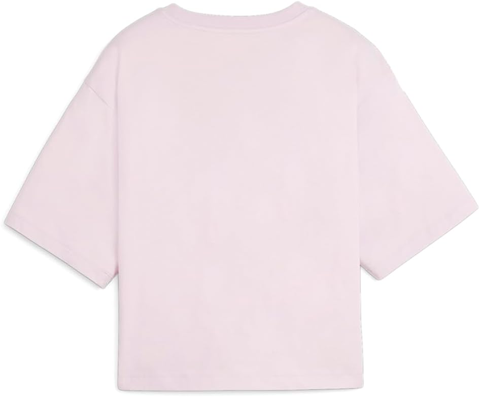 PUMA Womens Essentials Blossom Graphic Crew Neck Short Sleeve Casual Tops Casual - Purple