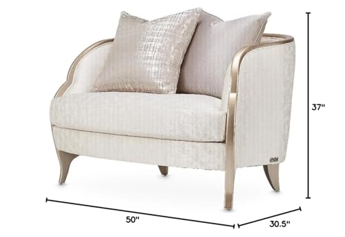 Sillón Curvo Jacquard Blanco Nube miniatura 3
