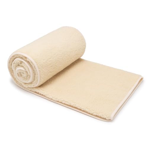 Best Wool Manta de Lana Merino 240x200 cm - Mantas para Sofa de 100% Lana de Oveja Merina - Peso 500g/m2 - Material Transpirable