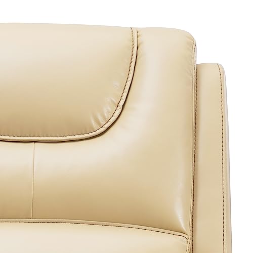 Irene House 9196X Large Recliner Lay Flat Chair Dual Okin Motor Power Lift Chair Recliners For Elderly Infinite Position With Heat Massage Electric Lift Recliner(Beige, Faux Leather) #TOP6