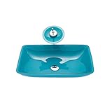 lavabo azul antiguo ♥ Fregadero de arte para cualquier contador de baño: Fregadero de recipientes redondos tradicionalmente hecho a mano adornado en un acabado azul. Los lavabos modernos del baño pueden ser elegantemente en forma y la pieza central de embarcaciones cautivadoras para cualquier mostrador de baño