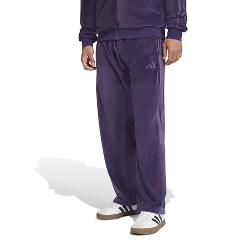Adidas Men's House of Tiro Velour Pants, Aurora Plum, Large