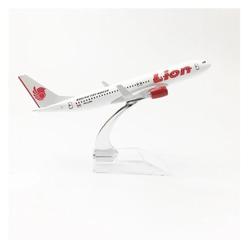 Modelo de avión Boeing 737 de metal de 16 cm miniatura fundida a presión con soporte