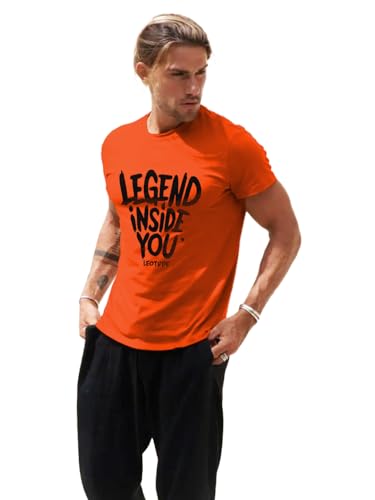 Image of LEOTUDE Regular Fit Half Sleeve Round Neck Tshirt for Men Combo (Pack of 3)