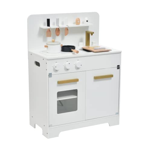 BTM おままごと キッチン 木製 調理器具付き ままごとセット 台所 ミニキッチン 知育玩具 まねっこ 調味料 食材 おもちゃ 子供用 収納 プレゼント ギフト クリスマスプレゼント お誕生日