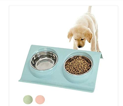 POODLES Double Bowl Pet Dog Cat Feeder Elevated Raised Feeding Stainless Steel Food Water Dish for Dogs Supplies Pet Bowl Food Container (B09D1Z37TN) Amazon Price History, Amazon Price Tracker