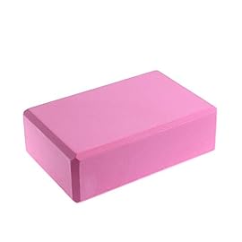 GOGODOG Yoga Blocks [2 Pcs] Solid Color Yoga Brick 180g High Density EVA Foam Environmental Protection Thicken Color Yoga Bricks Support Deepen Poses for Yoga, Pilates (Pink)