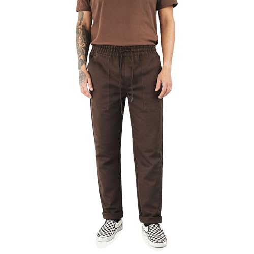 Basics71 Chef Work Pants Unisex Professional Workwear (US Alpha Medium Regular Regular Coffee)