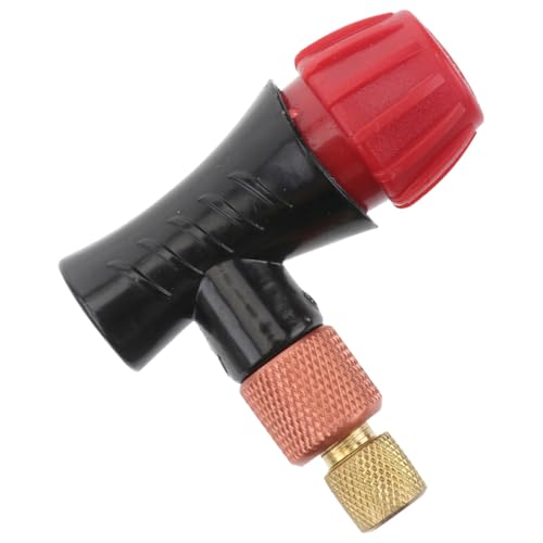 Inflador de CO2 para bicicleta portatil cabezal de aluminio 16g valvula Presta y Schrader mtb