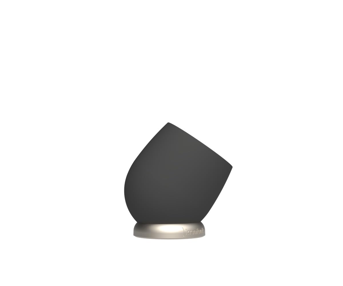 KREAFUNK Bell: kabelloser Wecker und Uhr (Schwarz)