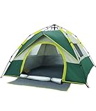 Pop-Up-Zelt 4 Personen Familie mit Fenster, Wasserdicht, Tragetasche für...
