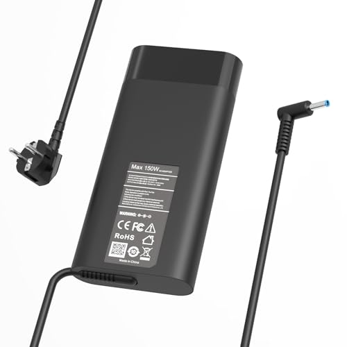DECSZDY 150W Netzteil Ladekabel Laptop Kompatibel mit HP Pavilion 15 17 ZBook Studio 15 G3 G4 G5 G6 G7 G8 Power G10 G9 G8 G7 G10 Gaming Laptop TPN-CA11 TPN-PA09 L32661-001 Ladegerät