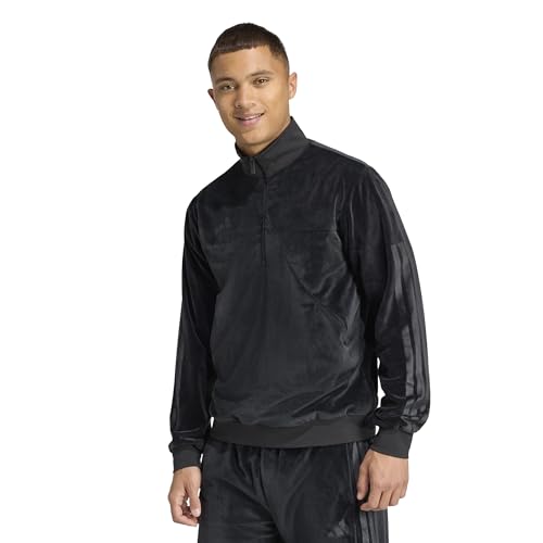 adidas Men's House Of Tiro Velour Half-Zip Track Top,...