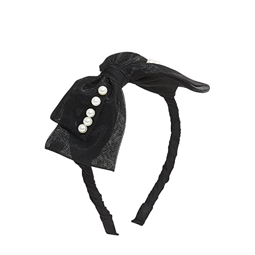 Nœud noir et effet volume pour ce bandeau à large bord unique