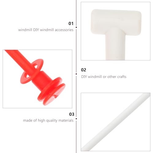 GANAZONO Plastic Pinwheel Pole Accessories 20 Pack Solid Windmill Rods 10.83 Inch DIY Sticks for Garden and Lawn Decoration by GANAZONO - Used condition - Image 3