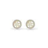 Ideal als Geschenk. Guess Damen-Ohrstecker Edelstahl Zirkonia One Size Gold 32023450