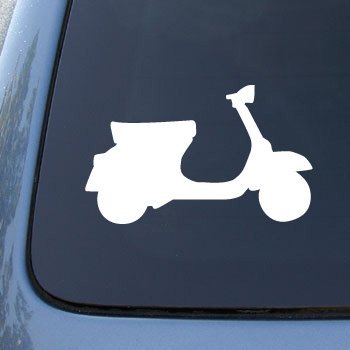 NS-FX VESPA SCOOTER - Vinyl Car Decal Sticker #1756 | Vinyl Color: White