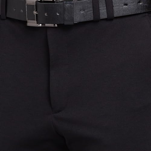 Image of Park Avenue Men's Mid Rise Print Pattern Active Fit Terelyne Rayon Blend Flat Front Regular Fit Formal Trouser