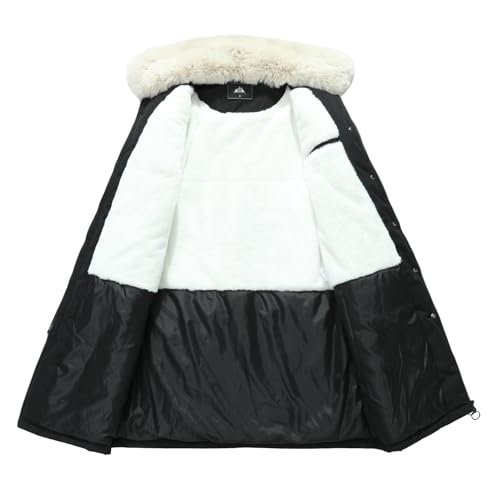 MOERDENG Women's Waterproof Long Winter Coat Thickened Down Parka Warm Puffer Jacket4