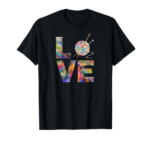 Knitting gift knitting, crochet love yarn pattern stitches T-Shirt