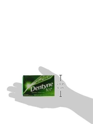 Miniatura 7 de Dentyne Goma de mascar de hielo, menta verde, 12 unidades Importado de Canadá
