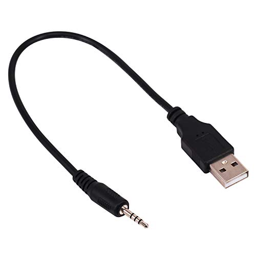 Image of USB to 2.5mm Charger Cord, [2 Pack] 0.2m 2.5mm Male Jack Plug to USB 2.0 Male Data Extender Aux Audio Charging Cable Adapter (USB to 2.5mm)