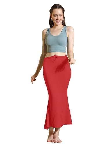 Image of Amazon Brand - Anarva Women Cotton Blended Saree Shapewear Regular Petticoat Skirt For Saree