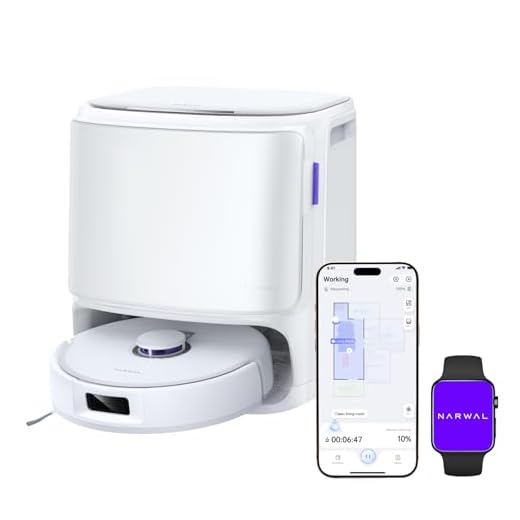 NARWAL Freo X10 Pro Saugroboter mit Wischfunktion, 11.000 Pa, DualFlow Tangle-Free, Selbstreinigung und Trocknung,8N Druck Breiterer Wischmopp, LiDAR-Navigation, 220Min Laufzeit, für Teppich,Tierhaare