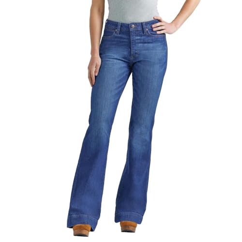 Wrangler Womens Bailey High Rise Trouser Denim 29x30