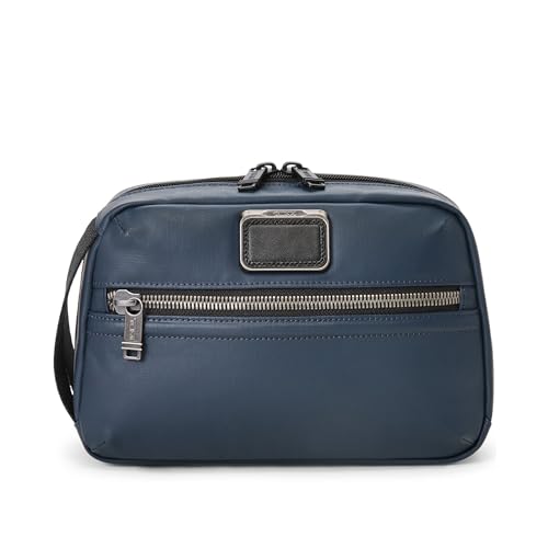 Tumi Mens Response Travel Kit Navy Coated Canvas One Size