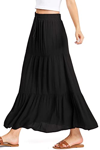 Women's Juniors Boho Maxi Skirt3