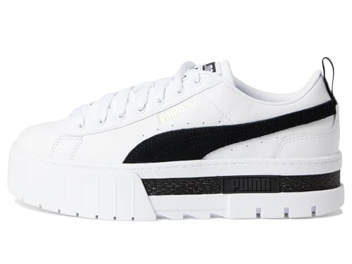 Image of PUMA Womens Mayze Flawless Lace Up Platform Sneakers Shoes Casual