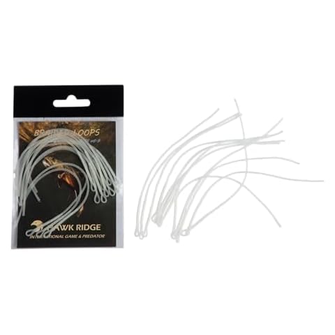 HAWKRIDGE 12 Medium Clear Fly Fishing Loops Cover