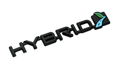 Image of 1Pc Hybrid Emblem 3D Metal Badge Door Rear Tailgate Decal Sticker Nameplate Logo (Black)