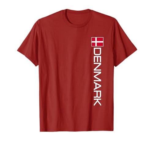 Maillot de sport avec drapeau du Danemark T-Shirt