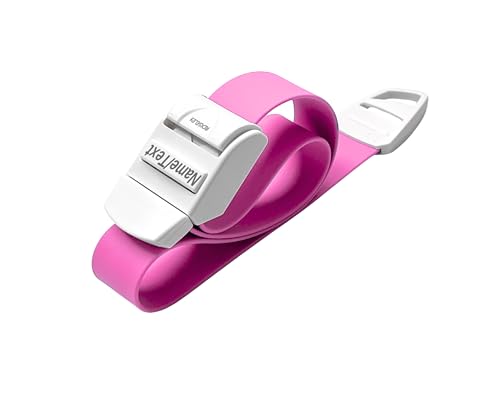 ROLSELEY Personalisierbarer Medizinischer Silikon-Stauschlauch Wiederverwendbar Latexfrei Mit Schnalle Individuelle Beschriftung Pink