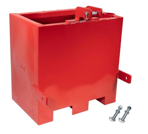 Mytee Products Tractor Ballast Box 3 Point Category 1, 800lbs Capacity - Heavy-Duty Welded Steel 3 Point Hitch Ballast Box for Tractor 2
