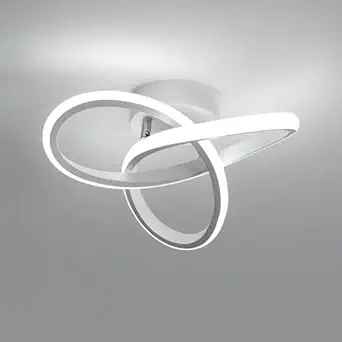 RJ - White Modern Ceiling Light for Bedroom Kitchen Loft Aisle Hallway Balcony Stair Cool White, Warm White, Natural White (2 Years Warranty)