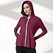 Womens Sun Protection Rash Guard Hoodie Jacket with Face Cover UPF 50 Swim Tops Lightweight Long Sleeve Hiking Shirts