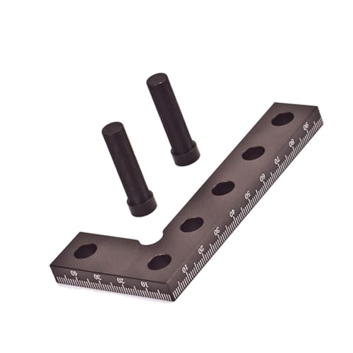 Metric L Shape Measuring Ruler, 90 Degree Angle Measurement Tool Aluminum Alloy Square Right Angle Measuring Tool for Measuring, Marking Angle
