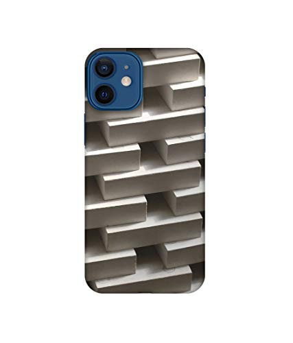 Image of Amazon Brand - Solimo Designer Marble Blocks 3D Printed Hard Back Case Mobile Cover for Apple iPhone 12 Mini