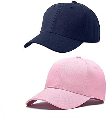 pass pass Plain Cotton Adjustable Baseball Cap for Men and Women, Pack of 2-picture-10