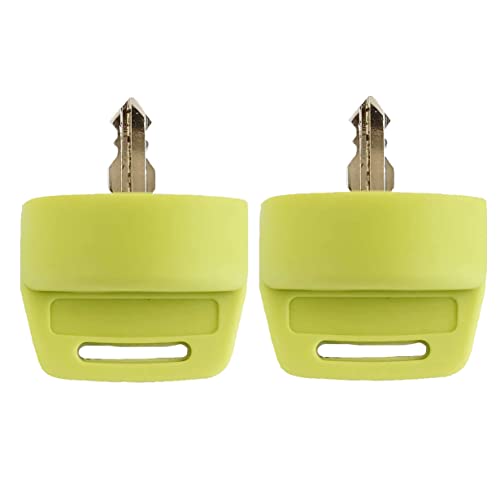 DVPARTS 2X Ignition Switch Key Cover Compatible with Polaris General Ranger Sportsman Quad RZR 570 800 900 XP1000 Yamaha G9 G14 G16 G22 G29 Golf Cart Key (Green)