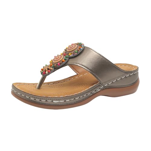 Chaussures de marche pour femmes parfaites pour la plage et la maison avec semelle plateforme